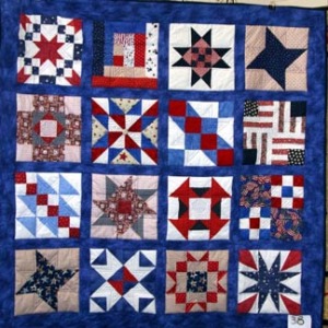 One of the many handmade Quilt of Valor quilts